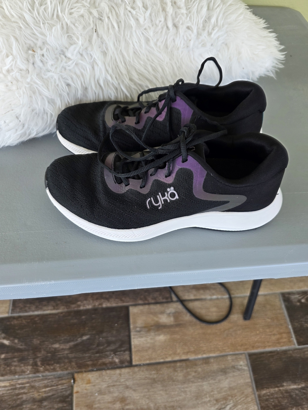 Ryka Black and Purple Women's Training Sneakers